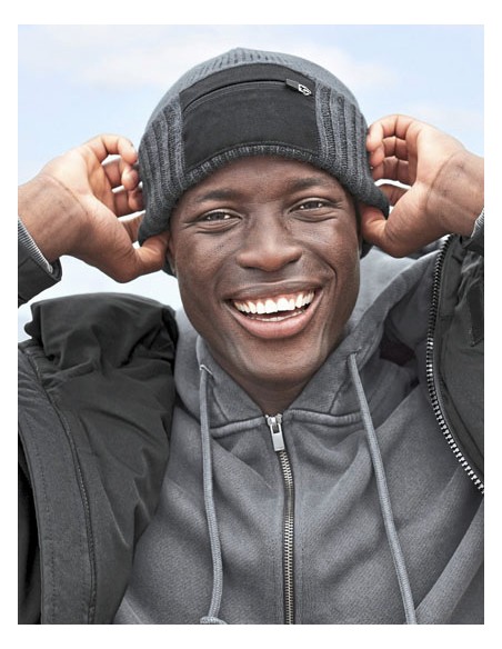 BEE-B334R-Zip Patch Beanie 2